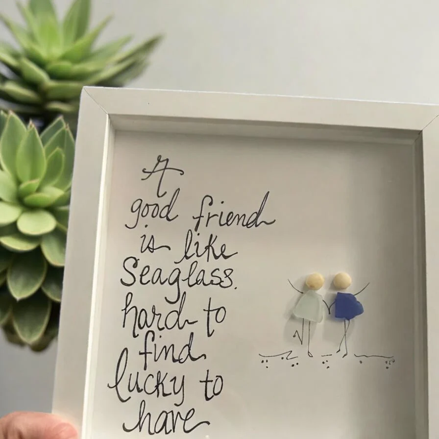 🌊Friendship sea glass artwork - Image 4