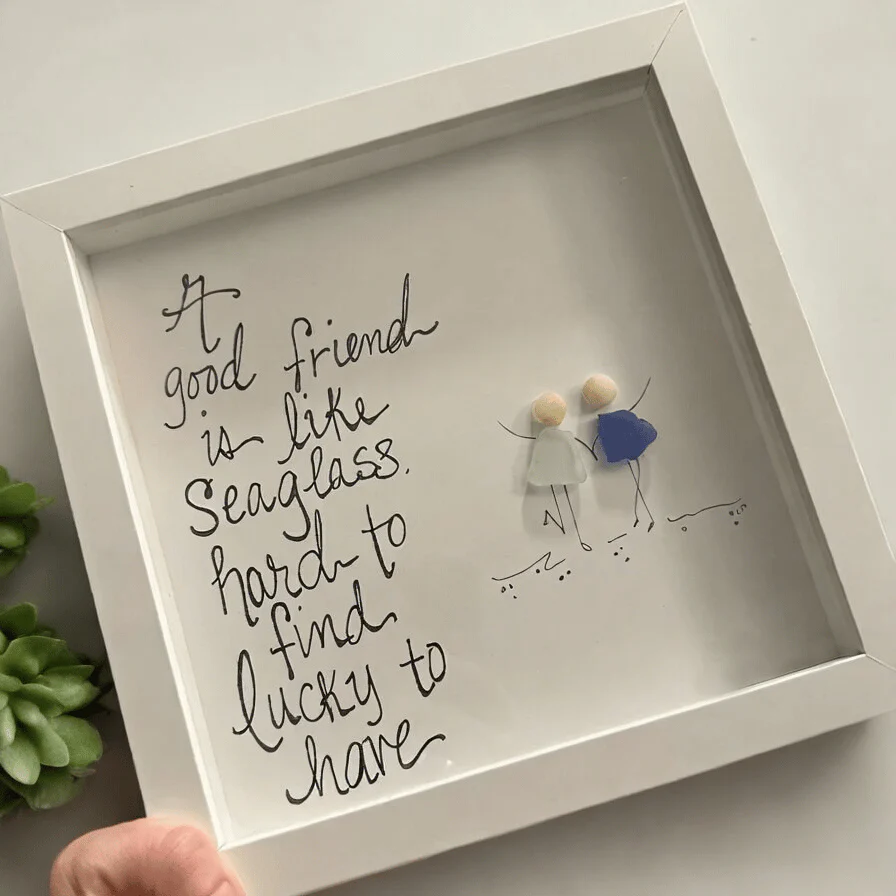 🌊Friendship sea glass artwork - Image 5