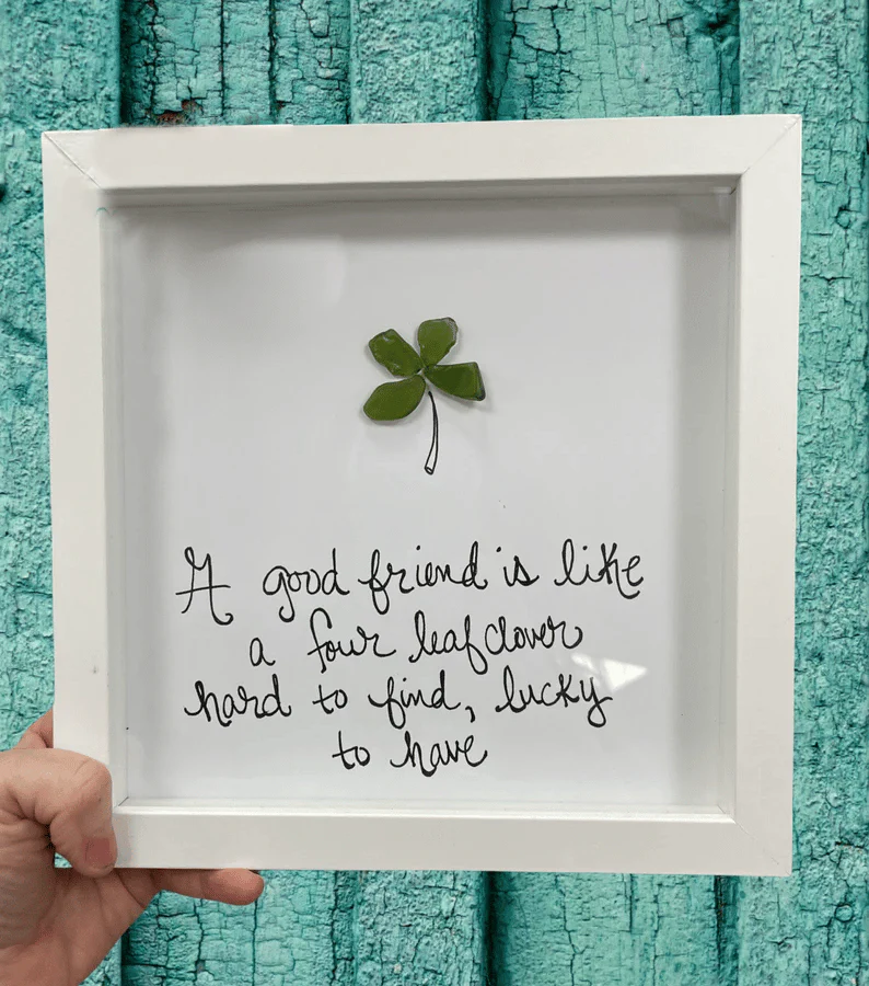 🌊Friendship sea glass artwork - Image 6