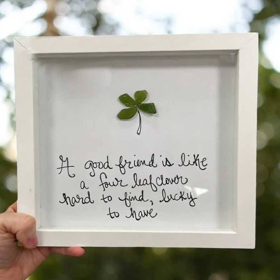 🌊Friendship sea glass artwork - Image 9