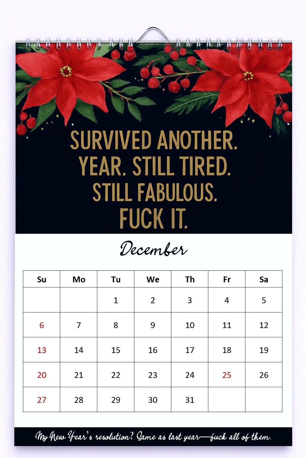 đ Hot Sale - 49% OFF đ„Bestsellerđ„Fuck It Again â 2026 Calendar For Women Whoâve Had Enough - Image 8