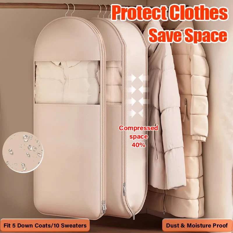 🔥LAST DAY PROMOTION - BUY 1 GET 1 FREE!!❤️🔥2025 Space Saving Hanging Garment Bag with Self Compression Zipper