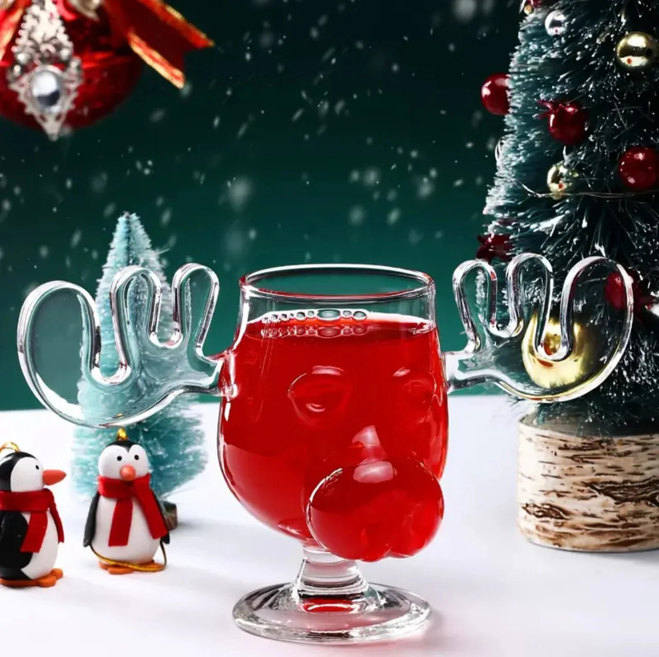 🎅Christmas Sale 50% OFF!!🎁Glass Reindeer Mug🦌✨ - Image 10