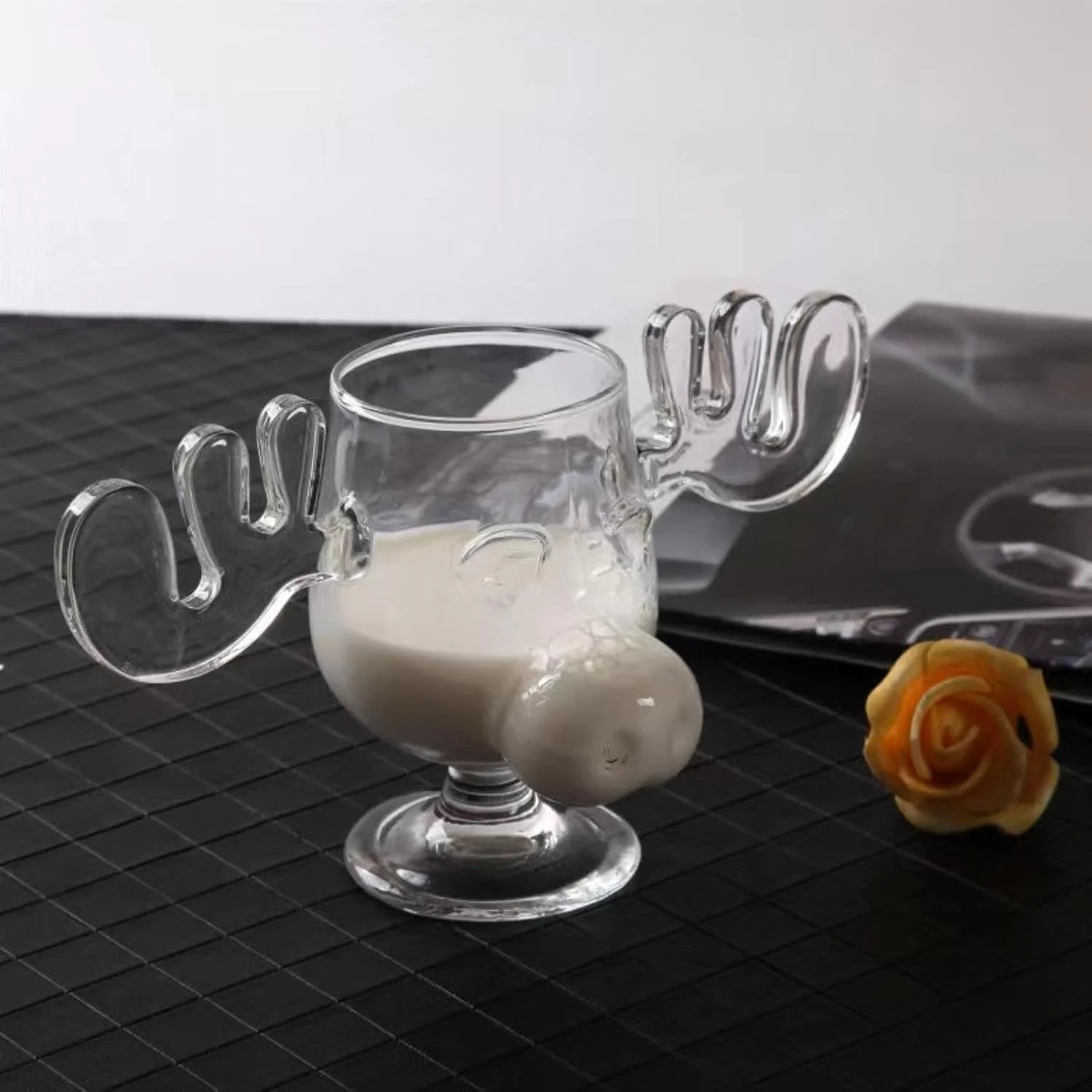 🎅Christmas Sale 50% OFF!!🎁Glass Reindeer Mug🦌✨ - Image 12
