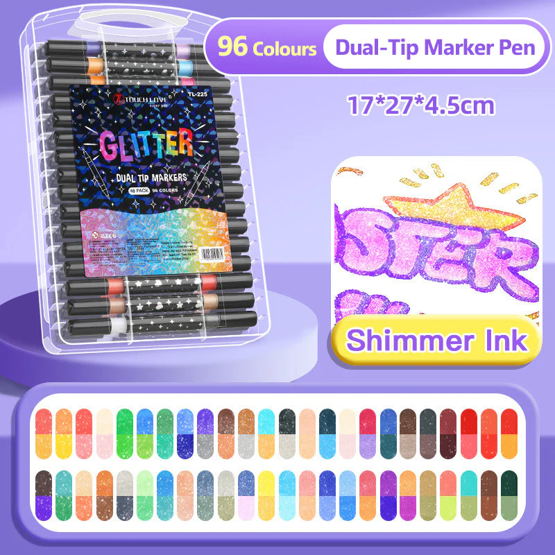 🔥This Week's Special Price:£7.99!!✨🎁Dual-Tip Glitter Marker Pen - Image 6
