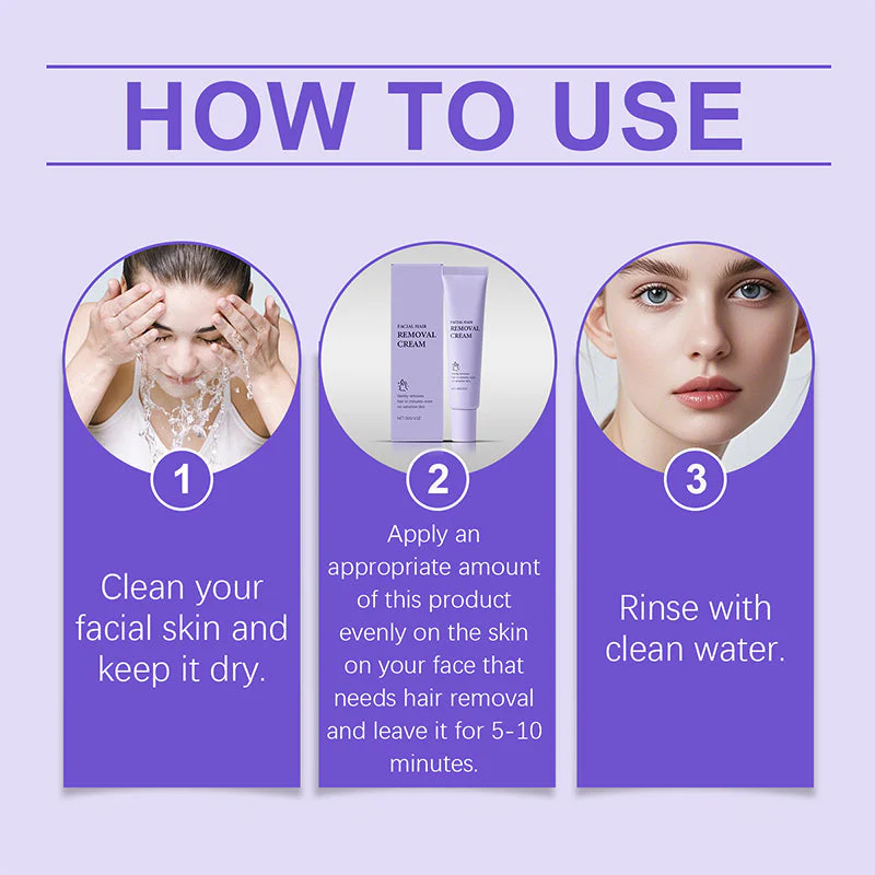 🔥Buy 2 Get 1 Free🔥Gentle and Painless Facial Hair Removal Cream - Image 7