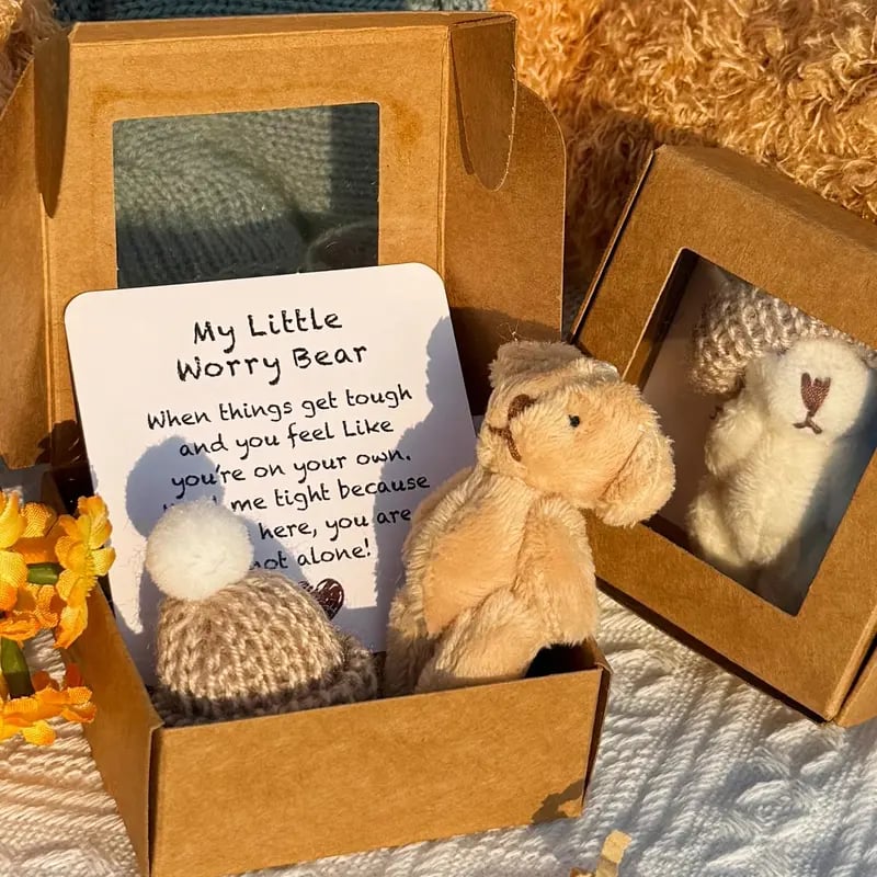 🎁BUY 1 GET 1 FREE!!✨Handmade Mini Plush Teddy Bear in Box - Image 4