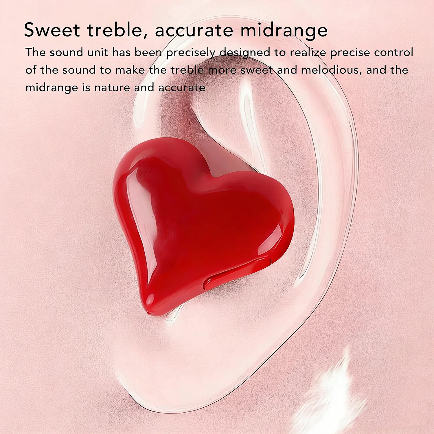 ⏳LAST DAY SALE 50% OFF!!❤️Heart Shape Bluetooth 5.3 Wireless Noise Cancelling Headset with LED Touch Control 🎵 - Image 10