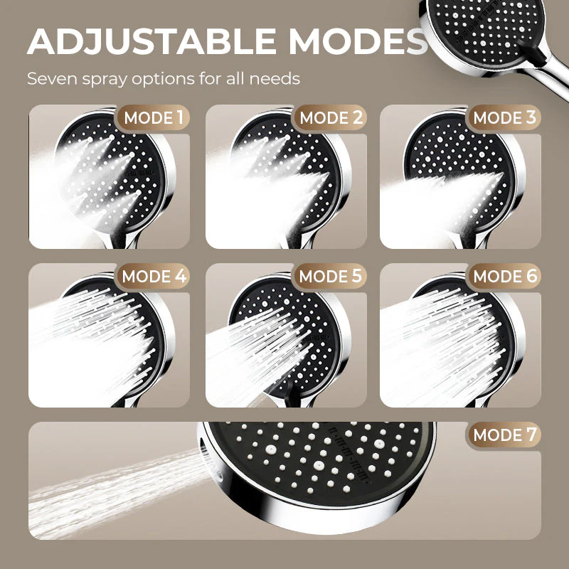 🚿Adjustable high-pressure rain shower head – 360° swivel, easy-to-clean surface, compatible with standard shower hoses 💧 - Image 6