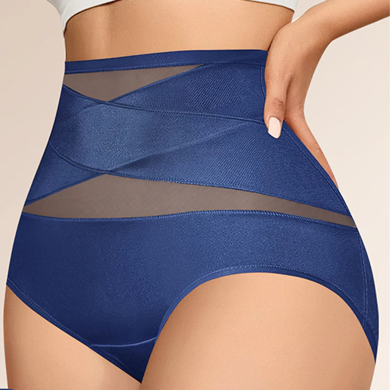 🌸Last Day-Buy 1 Get 3 Packs✨Plus-Size High-Waist Cross Tummy Control Panties - Image 5