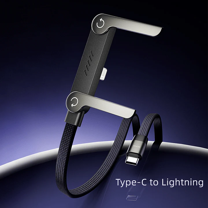 🏆LAST DAY BUY 1 GET 1 FREE!!⚡50K+ SOLD! Almost Gone-💥⚡Official Authorized | MFi-Certified Cables🔥 2-in-1 Invisible Holder Charger Cable - 240W Fast Charging Cord with Built-In Phone Stand - Image 13