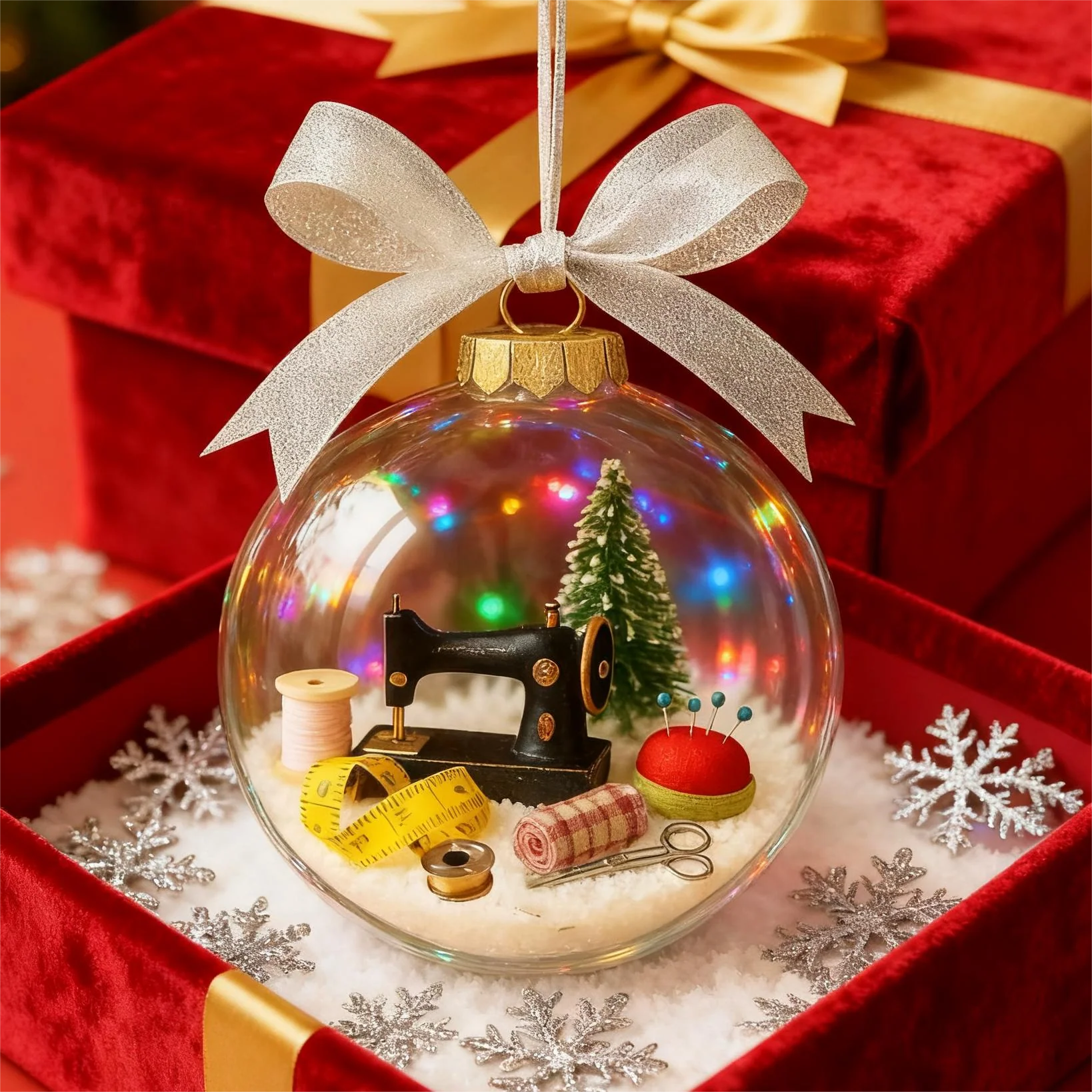 🔥Early Chrismas sale 49% off🔥🎄Holiday Sewing Snow Globe Ornament🎄 - Image 4