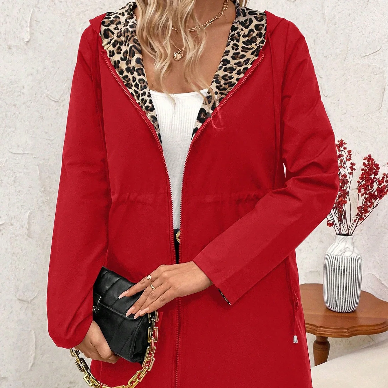 ✨New Styles✨Hooded double-faced leopard print coat - Image 11