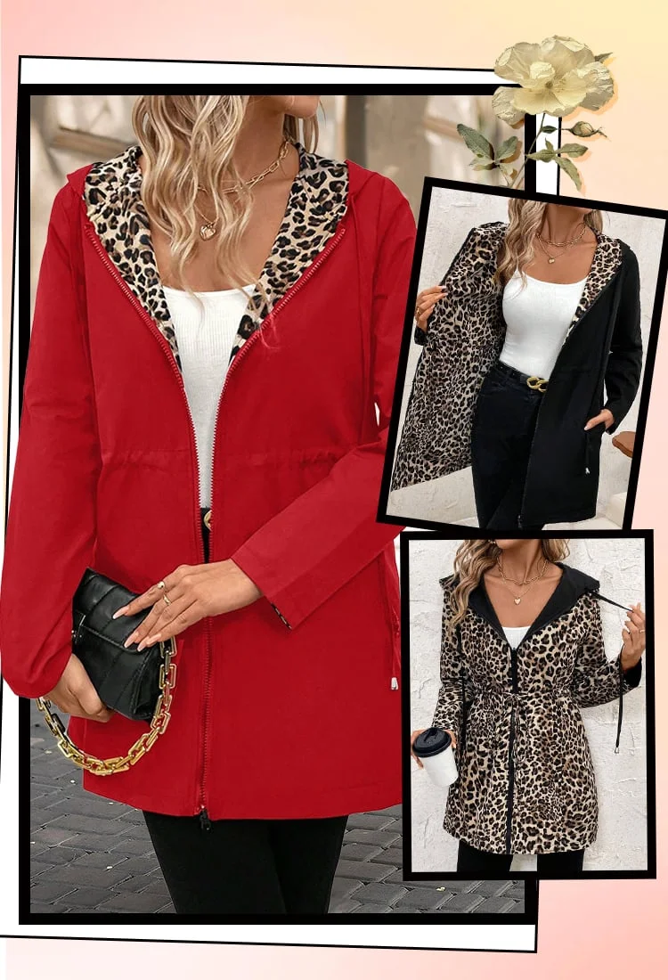 ✨New Styles✨Hooded double-faced leopard print coat - Image 14