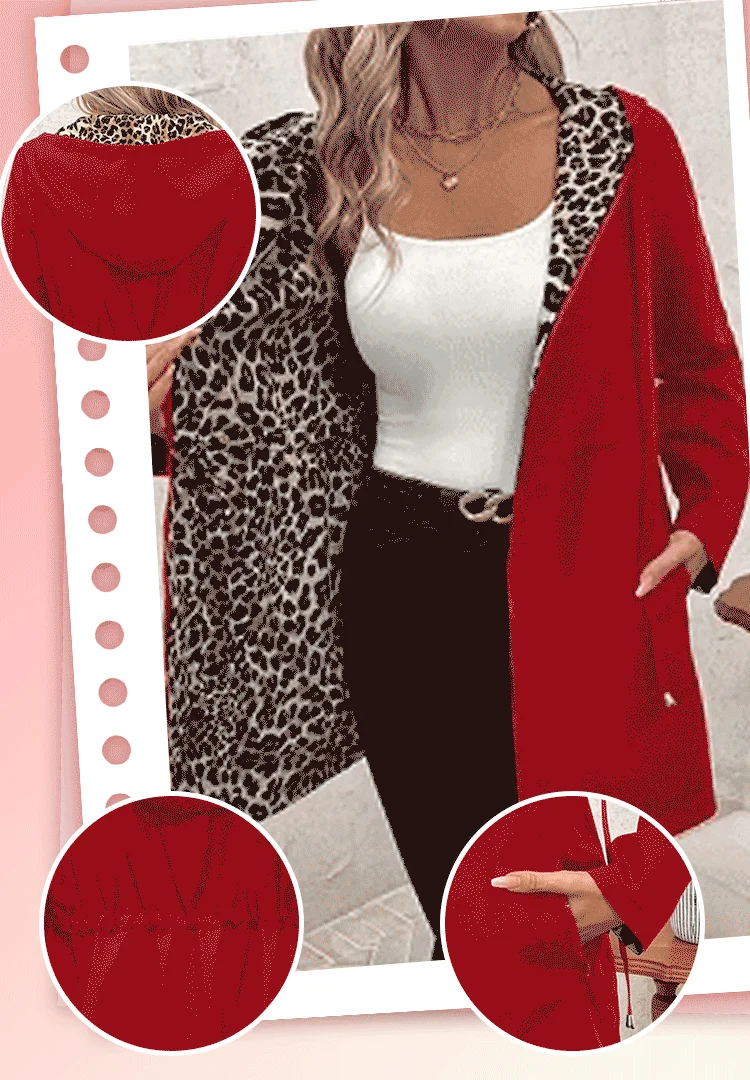 ✨New Styles✨Hooded double-faced leopard print coat - Image 3