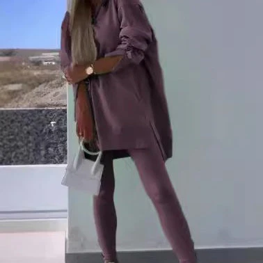 Hooded Sweatshirt & Jogger Leggings 2-Piece Set - Image 3