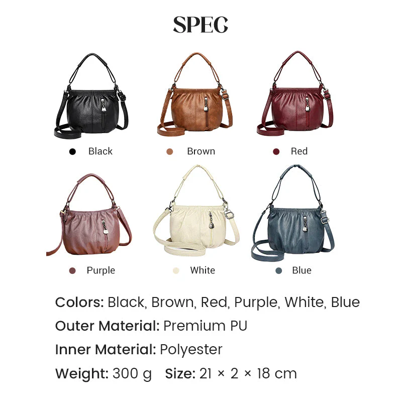 🥳2026 HOT SALE🥳💞50K+ SOLD!👝 🛍️Luxurious to Touch, Practical for Life. Soft Leather Shoulder Bag – NOW 50% OFF! 💼👜 - Image 8
