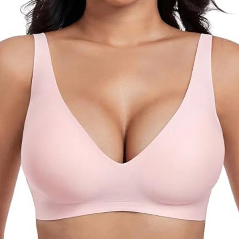 💖LAST DAY SALE 50% OFF💕Womens Comfortable Wireless Bralettes Seamless Deep V Everyday Bra - Image 13