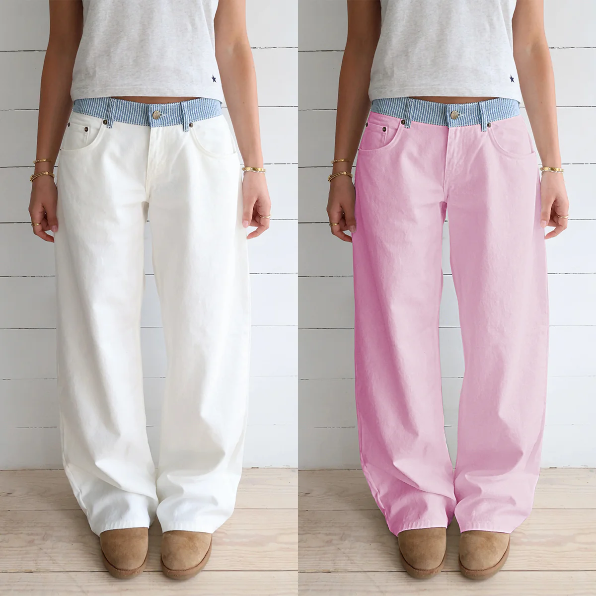 Jodie Adjustable Wide Leg Jeans (Buy 2 Free Shipping) - Image 15