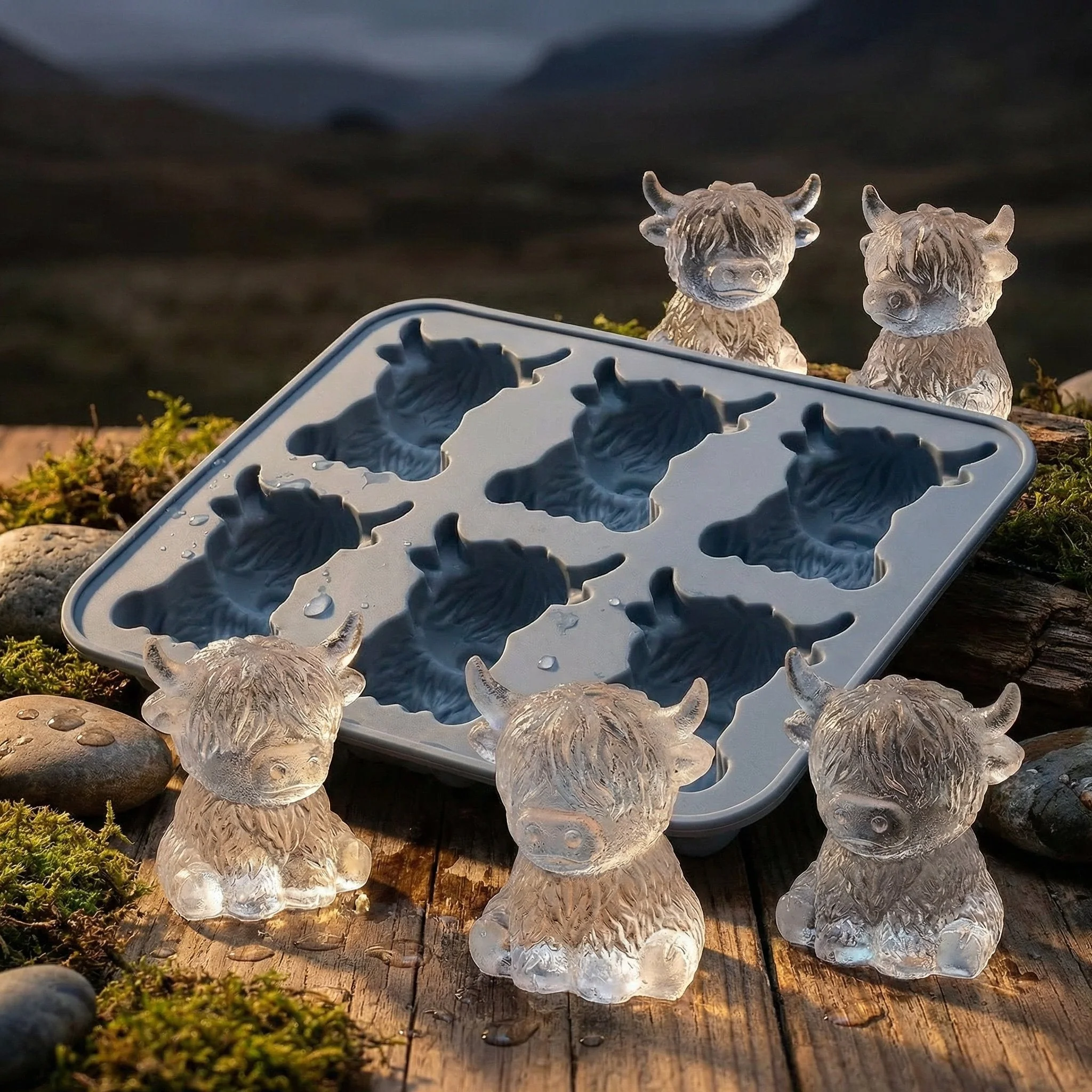 🐮 Mini Highland Cow Ice Cube Mold – Cute 3D Ice for Drinks, Parties & Gifts - Image 7
