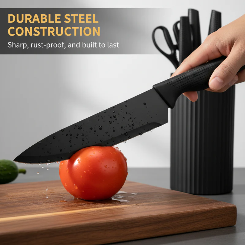 🔥LAST DAY SAEL 50% OFF!!⚡50K+ SOLD!🔪Hunter Dual Modern Knife & Scissors Set💕 - Image 5