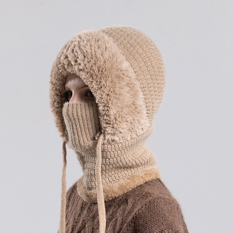 🔔NEW YEAR SALE 50% OFF🔥🔥Women’s Thermal Knit Hood – Fleece-Lined Winter Hat, Neck Warmer & Face Cover Combo - Image 13
