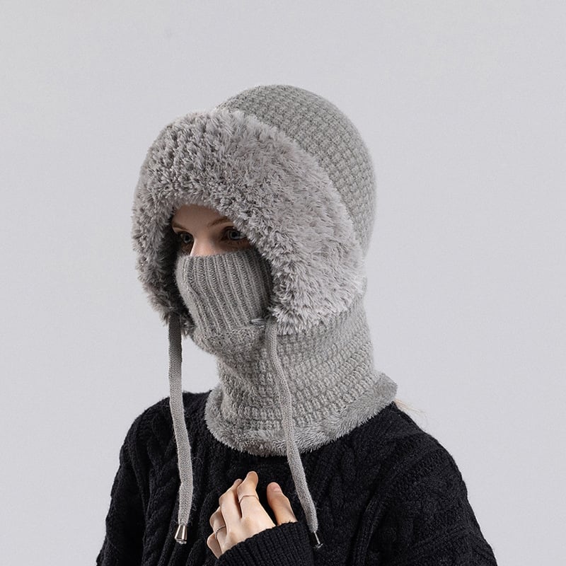 🔔NEW YEAR SALE 50% OFF🔥🔥Women’s Thermal Knit Hood – Fleece-Lined Winter Hat, Neck Warmer & Face Cover Combo - Image 15
