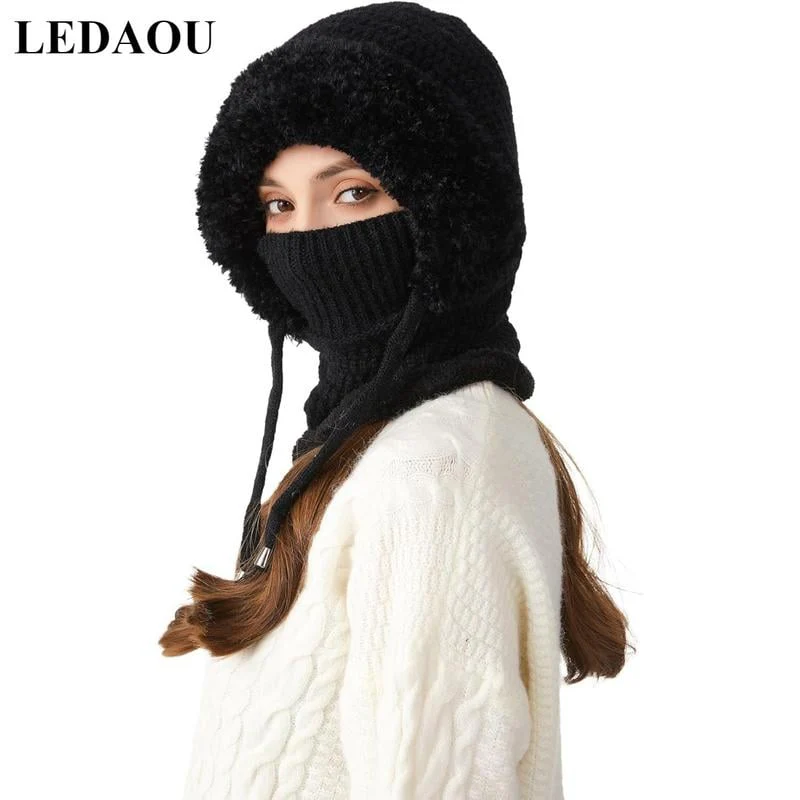 🔔NEW YEAR SALE 50% OFF🔥🔥Women’s Thermal Knit Hood – Fleece-Lined Winter Hat, Neck Warmer & Face Cover Combo - Image 4