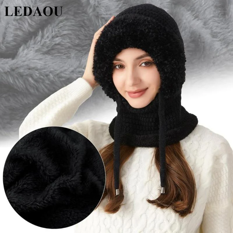🔔NEW YEAR SALE 50% OFF🔥🔥Women’s Thermal Knit Hood – Fleece-Lined Winter Hat, Neck Warmer & Face Cover Combo - Image 7