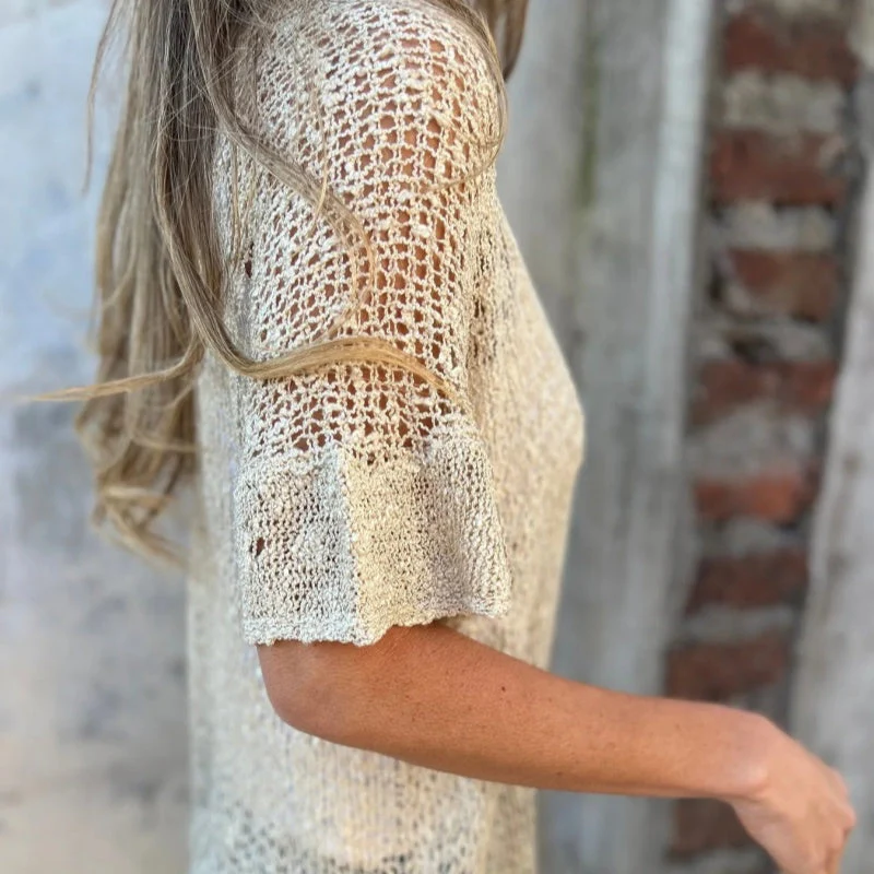 💐LAST DAY SALE 49% OFF🔥Women’s Solid One Button Knitted Top - Image 5