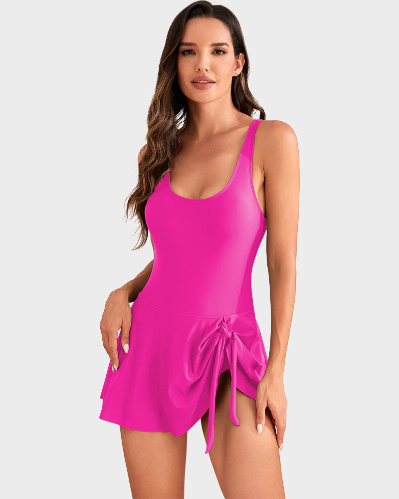 ⏳LAST DAY SALE 50% OFF!!💃Women's One Piece Tummy Control Tie Knot Swimsuit - Image 7