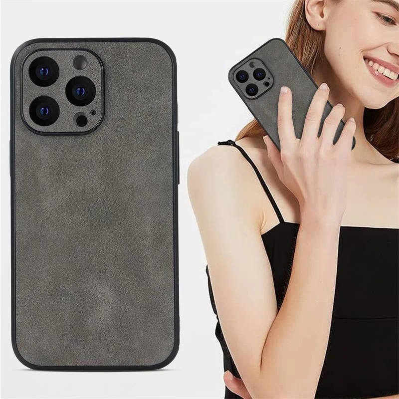 Capacul carcasei cu piele de miel cu patru pachete pentru iPhone - Image 4