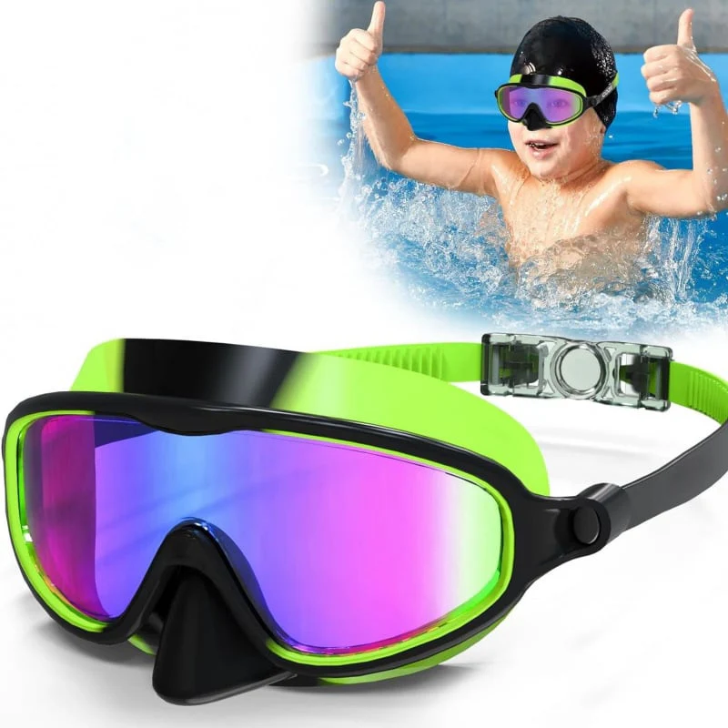 🔥LIMITED SALE 50% OFF!!🏆#1 Bestselling🏊♀️HD children's large frame waterproof and anti-fog swimming goggles - Image 2