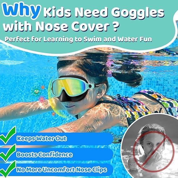 🔥LIMITED SALE 50% OFF!!🏆#1 Bestselling🏊♀️HD children's large frame waterproof and anti-fog swimming goggles - Image 6