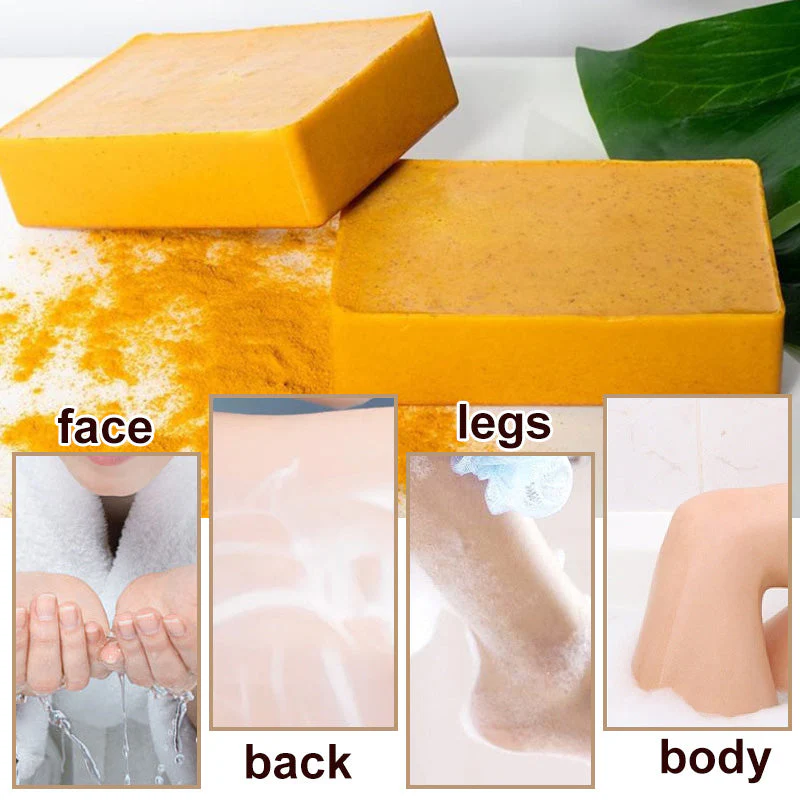 🔥LAST DAY SPECIAL PRICE: ￡5.99!!🏆 #1 Bestselling🧼Lemon Turmeric & Kojic Acid Soap Bars - Image 5