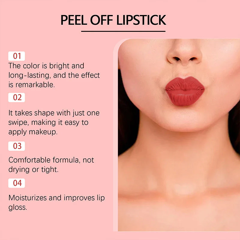💝💋Tear-Off Lipstick Lip Glaze - Lip Nourishing Moisturizing Long Lasting✨ - Image 4