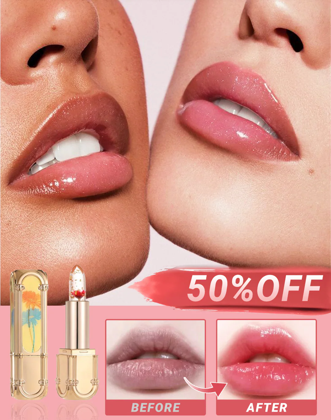 🎁Hot Sale 50% OFF🌸💄Flower Color Changing Lipstick - Image 2