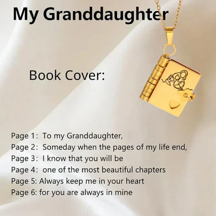 💓Mother's Day Sale 50% OFF💓My Book Necklace for Daughter,Son or Lover, Birthday Day Gift Graduation Jewelry of Love - Image 11