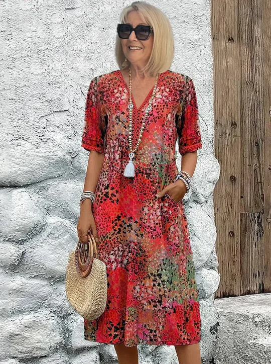 🔥LAST DAY SALE 49% OFF🔥Vibrant midi dress - Image 2