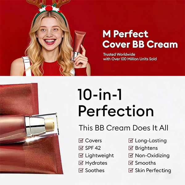 🎉Final 3 hours- ONLY £7.99!!⚡50K+ SOLD!💝M Perfect Cover BB Cream SPF 42 PA+++ - Image 6