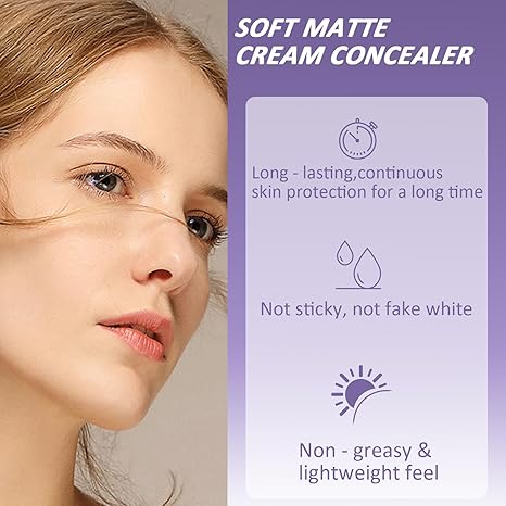 💜LAST DAY SALE - ONLY £9.99!!⚡50K+ SOLD!💝Soft Matte Cream Concealer - Image 10