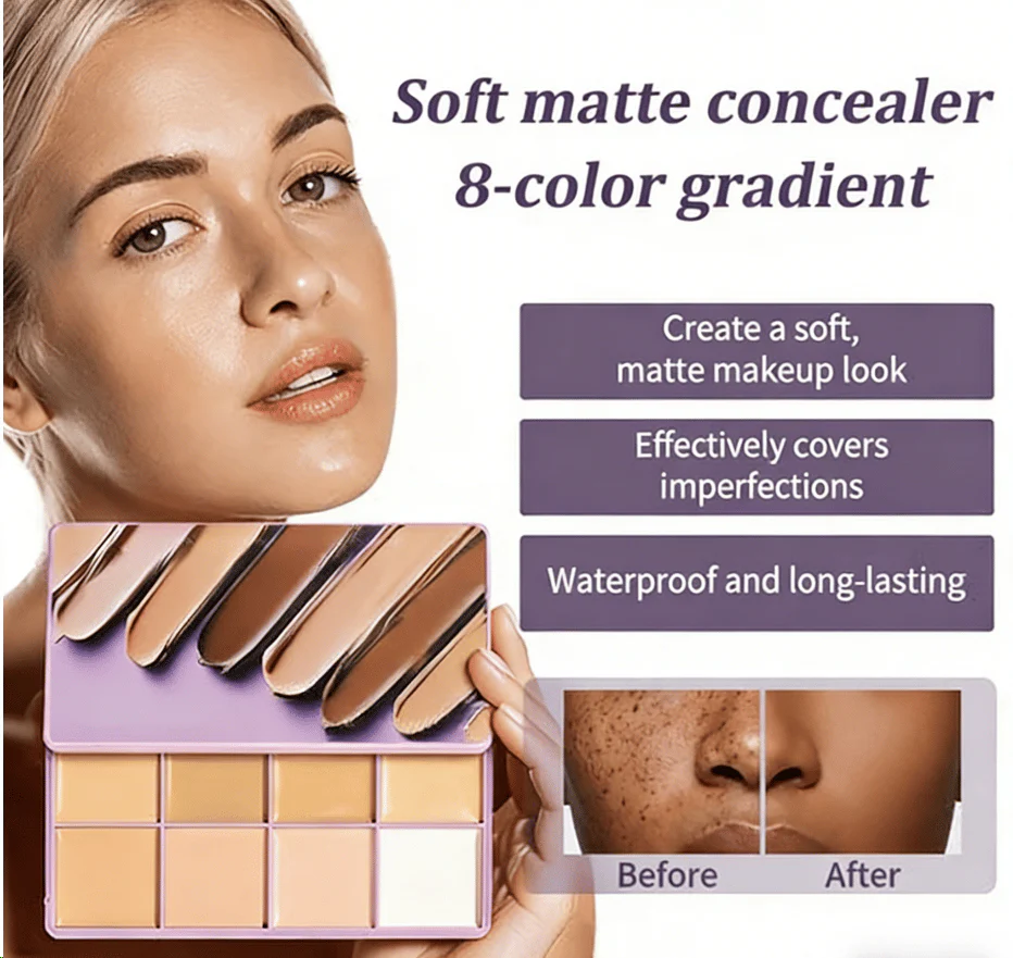 💜LAST DAY SALE - ONLY £9.99!!⚡50K+ SOLD!💝Soft Matte Cream Concealer - Image 2