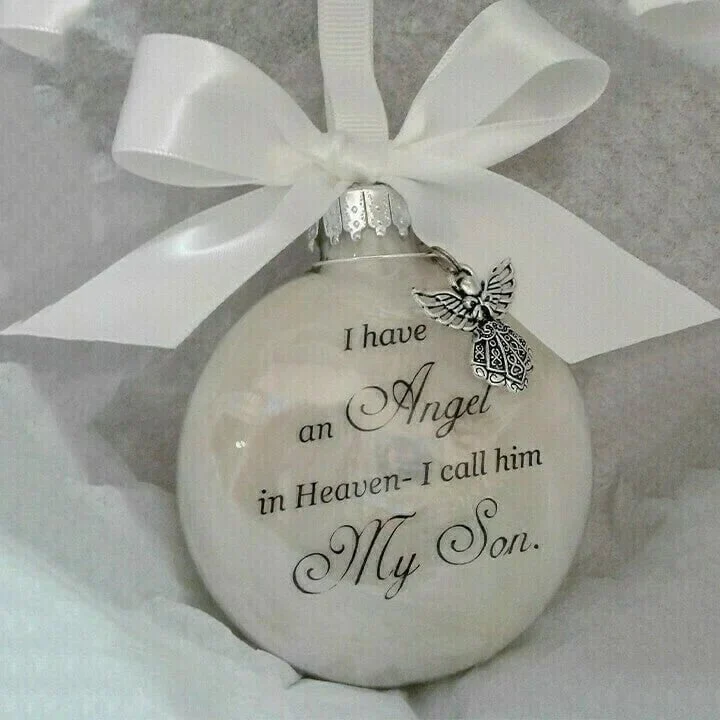 🎅LAST DAY BUY 2 GET 1 FREE!🎁 Christmas Ornaments Feather Ball👼Angel In Heaven Memorial Ornament - Image 16