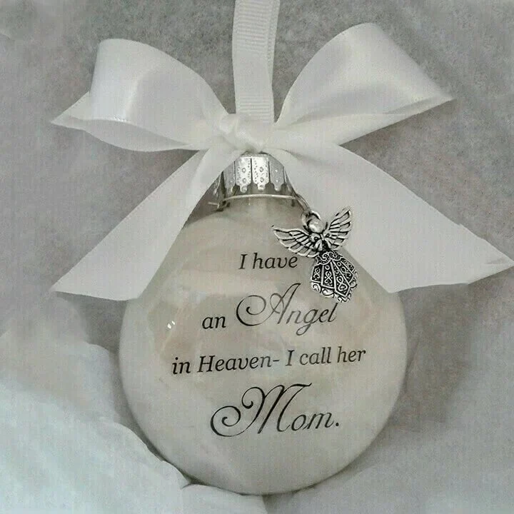 🎅LAST DAY BUY 2 GET 1 FREE!🎁 Christmas Ornaments Feather Ball👼Angel In Heaven Memorial Ornament - Image 20