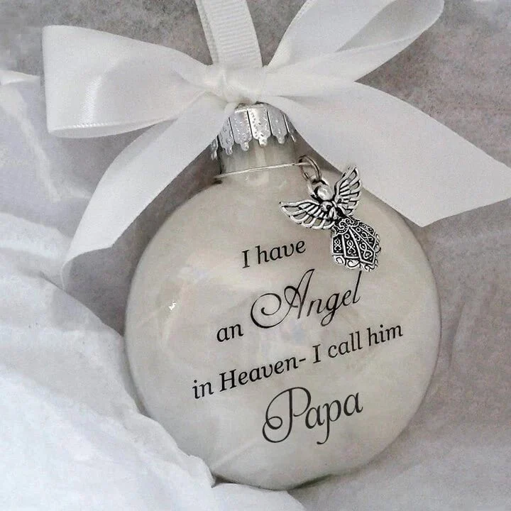 🎅LAST DAY BUY 2 GET 1 FREE!🎁 Christmas Ornaments Feather Ball👼Angel In Heaven Memorial Ornament - Image 23