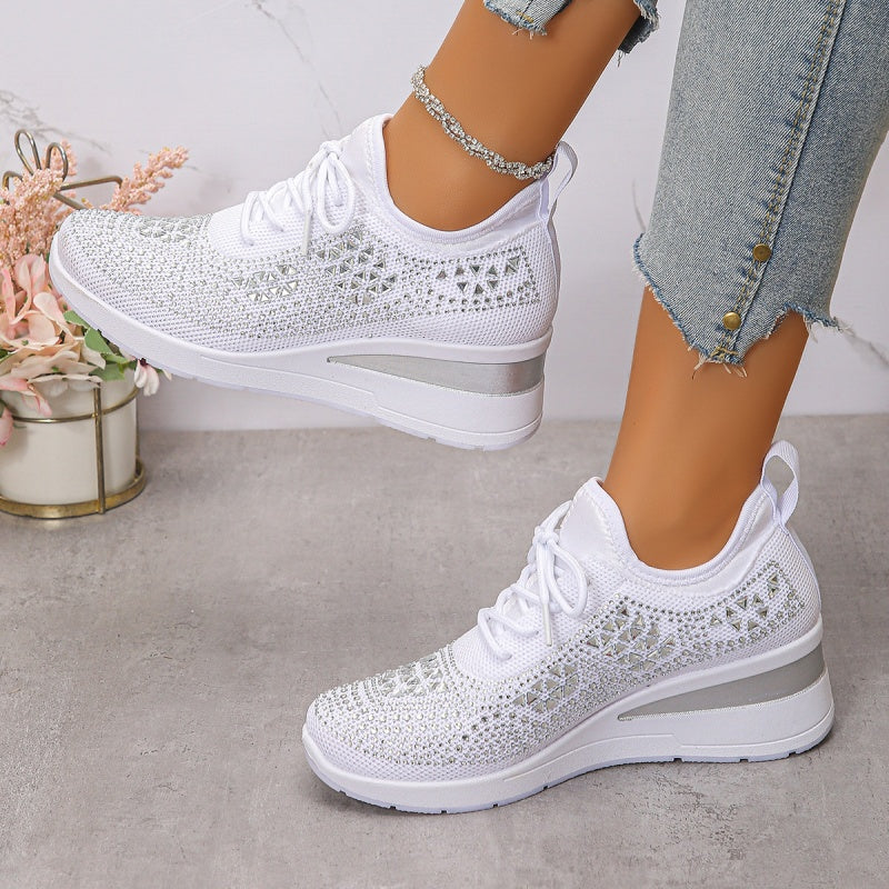 🔥🎁New arrival 50% OFF💥Rhinestones-Embellished Breathable Mesh Sneakers - Image 12