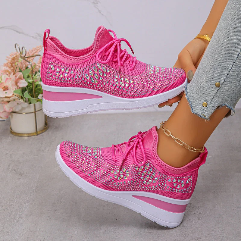 🔥🎁New arrival 50% OFF💥Rhinestones-Embellished Breathable Mesh Sneakers - Image 13