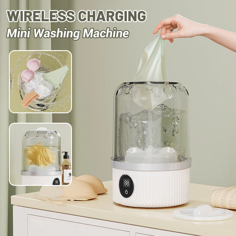 🎁Limited Sale 50% OFF🎁Free your hands.🥰Wireless Charging Mini Washing Machine - Image 2