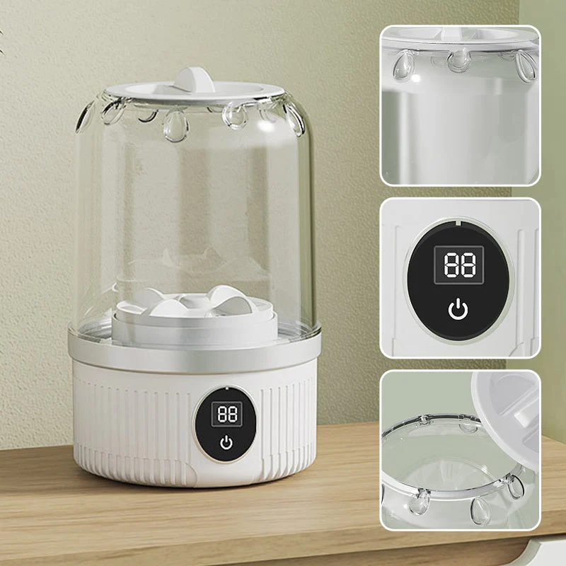 🎁Limited Sale 50% OFF🎁Free your hands.🥰Wireless Charging Mini Washing Machine - Image 8