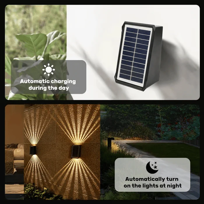 ✨Last Day 49% OFF☀️4 LED Solar Colorful Wall Lights Outdoor Light Waterproof - Image 5
